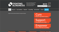 Desktop Screenshot of fightingblindness.ie